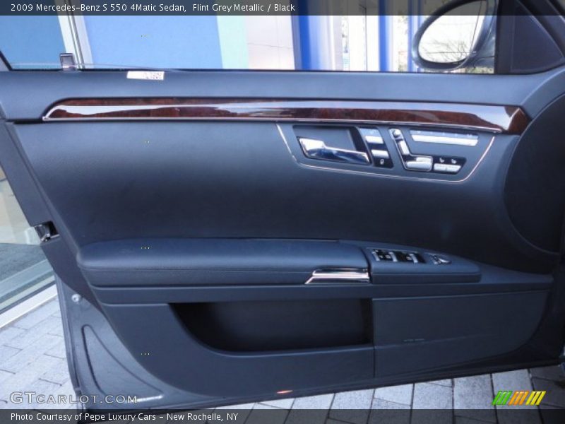 Flint Grey Metallic / Black 2009 Mercedes-Benz S 550 4Matic Sedan
