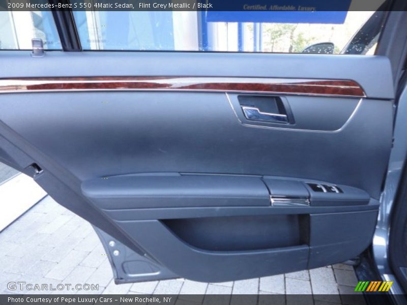 Flint Grey Metallic / Black 2009 Mercedes-Benz S 550 4Matic Sedan