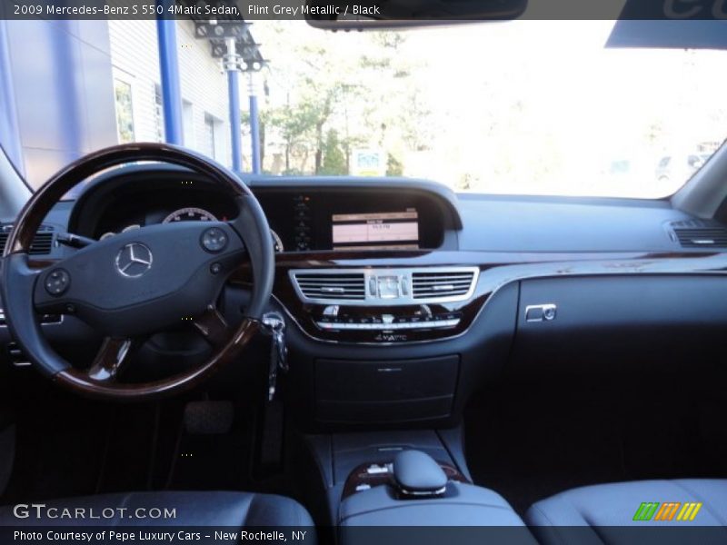 Flint Grey Metallic / Black 2009 Mercedes-Benz S 550 4Matic Sedan