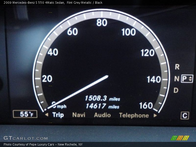 Flint Grey Metallic / Black 2009 Mercedes-Benz S 550 4Matic Sedan