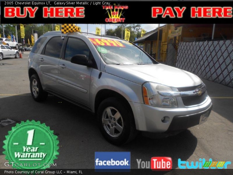 Galaxy Silver Metallic / Light Gray 2005 Chevrolet Equinox LT