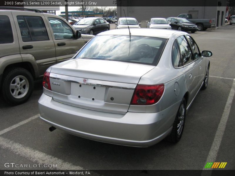 Bright Silver / Gray 2003 Saturn L Series L200 Sedan