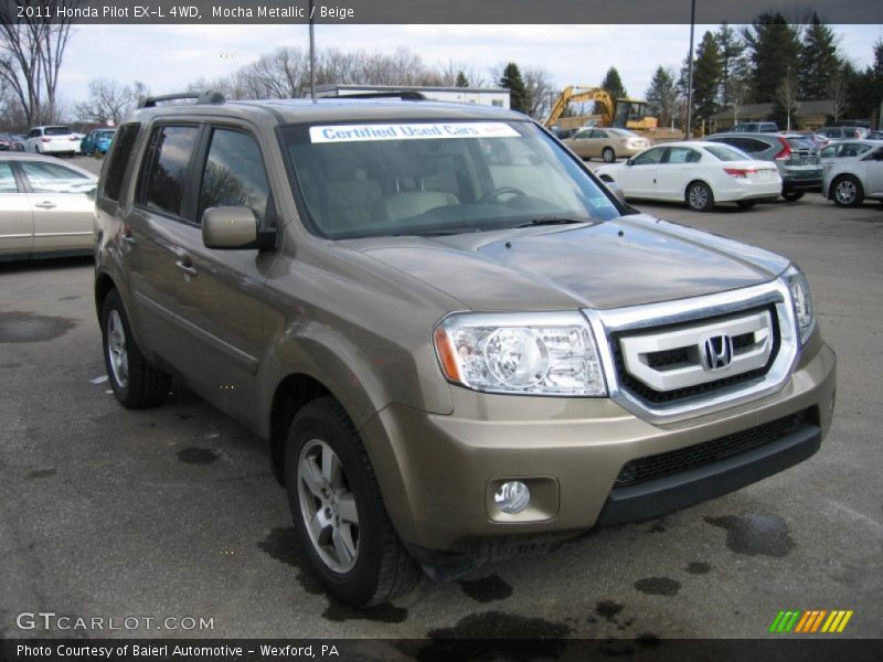 Mocha Metallic / Beige 2011 Honda Pilot EX-L 4WD