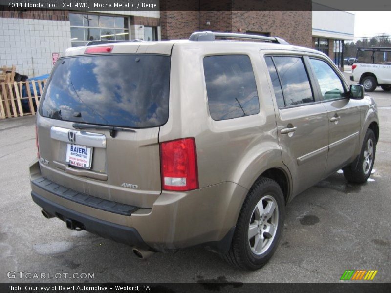 Mocha Metallic / Beige 2011 Honda Pilot EX-L 4WD