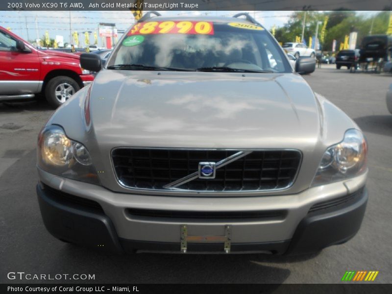 Ash Gold Metallic / Taupe/Light Taupe 2003 Volvo XC90 T6 AWD