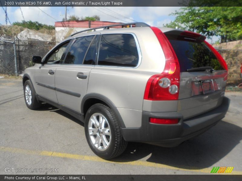 Ash Gold Metallic / Taupe/Light Taupe 2003 Volvo XC90 T6 AWD