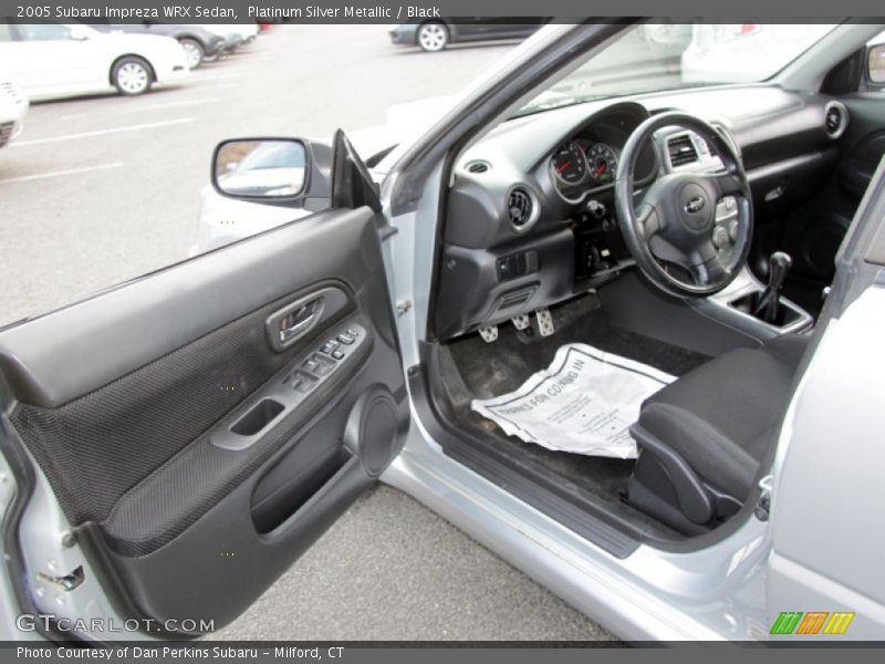 Platinum Silver Metallic / Black 2005 Subaru Impreza WRX Sedan