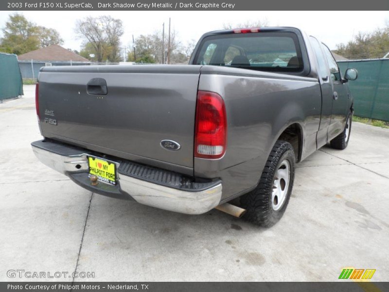 Dark Shadow Grey Metallic / Dark Graphite Grey 2003 Ford F150 XL SuperCab