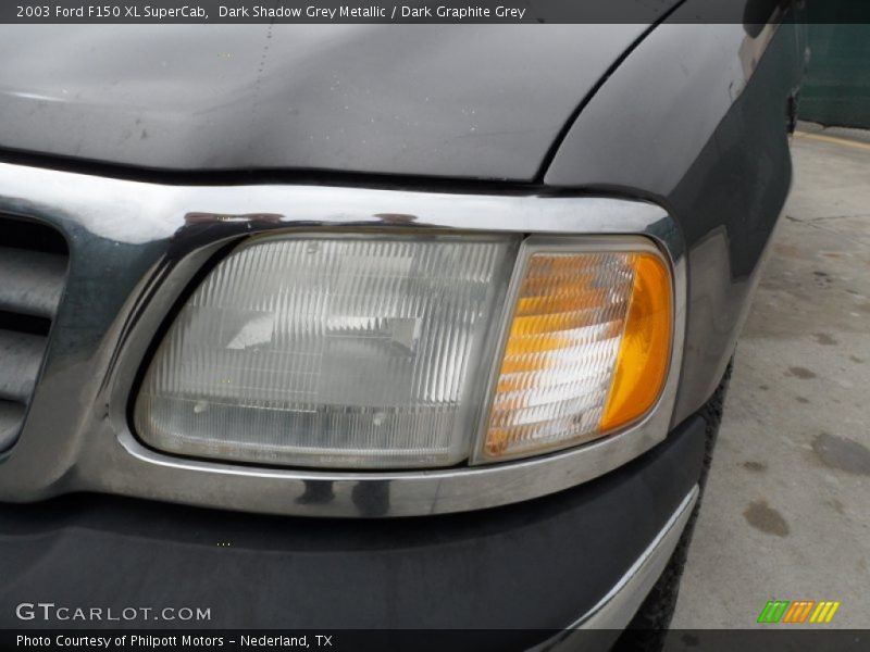 Dark Shadow Grey Metallic / Dark Graphite Grey 2003 Ford F150 XL SuperCab