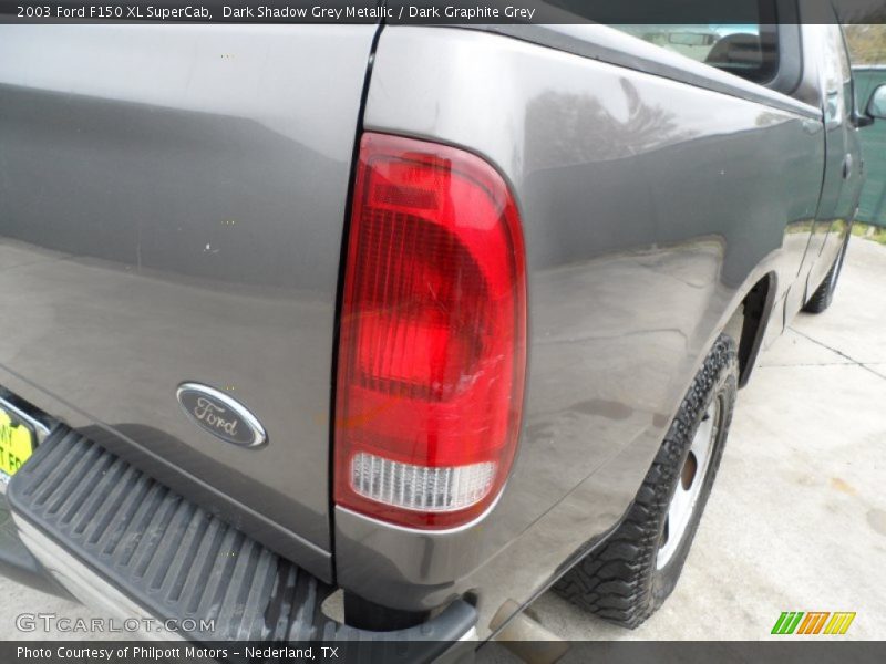 Dark Shadow Grey Metallic / Dark Graphite Grey 2003 Ford F150 XL SuperCab