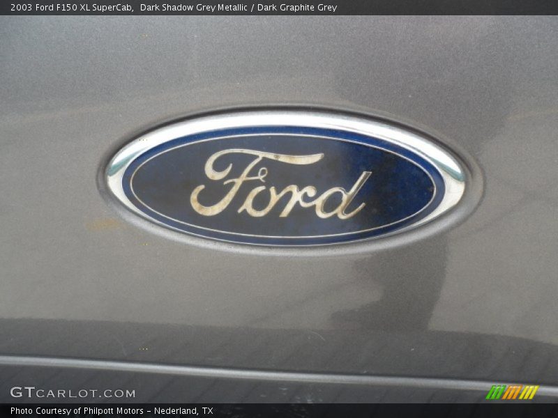 Dark Shadow Grey Metallic / Dark Graphite Grey 2003 Ford F150 XL SuperCab
