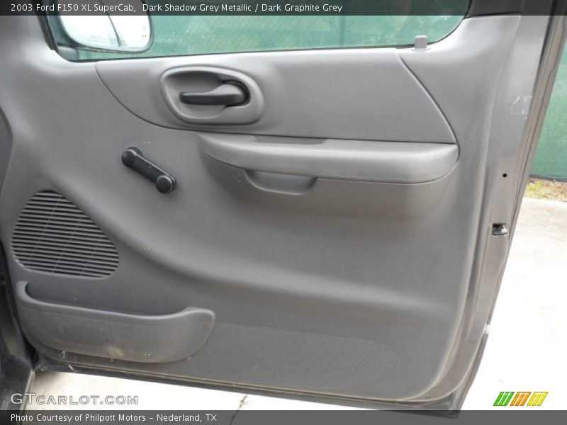 Dark Shadow Grey Metallic / Dark Graphite Grey 2003 Ford F150 XL SuperCab