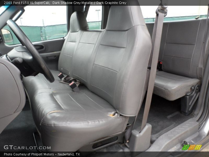 Dark Shadow Grey Metallic / Dark Graphite Grey 2003 Ford F150 XL SuperCab