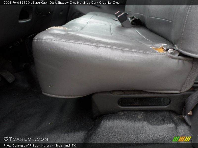 Dark Shadow Grey Metallic / Dark Graphite Grey 2003 Ford F150 XL SuperCab