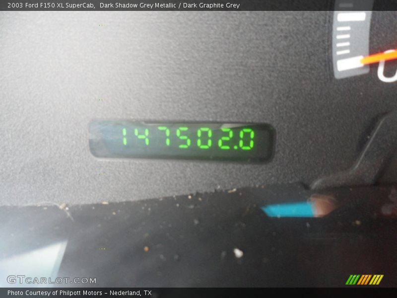 Dark Shadow Grey Metallic / Dark Graphite Grey 2003 Ford F150 XL SuperCab