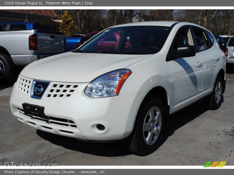 Phantom White Pearl / Gray 2008 Nissan Rogue SL