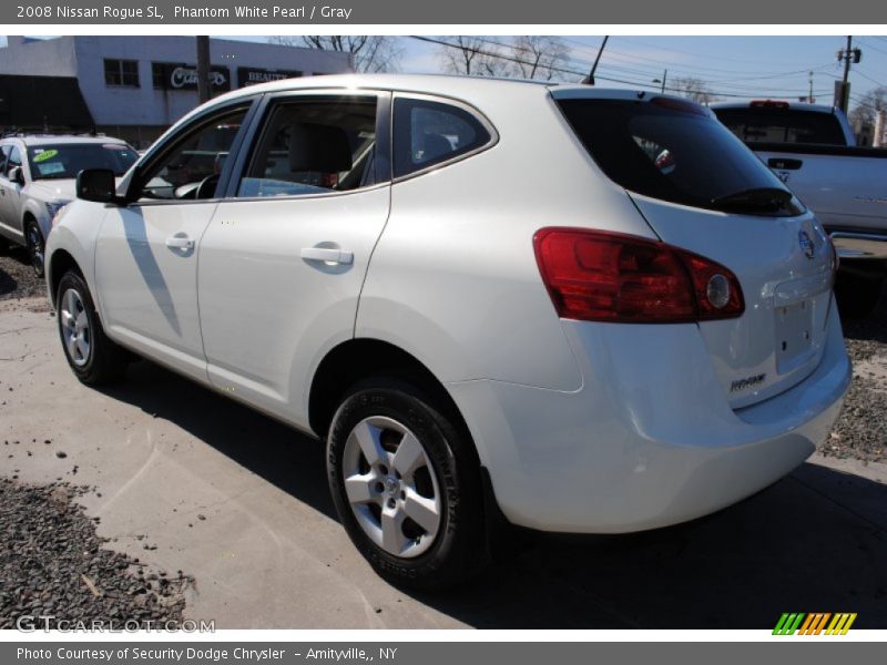 Phantom White Pearl / Gray 2008 Nissan Rogue SL