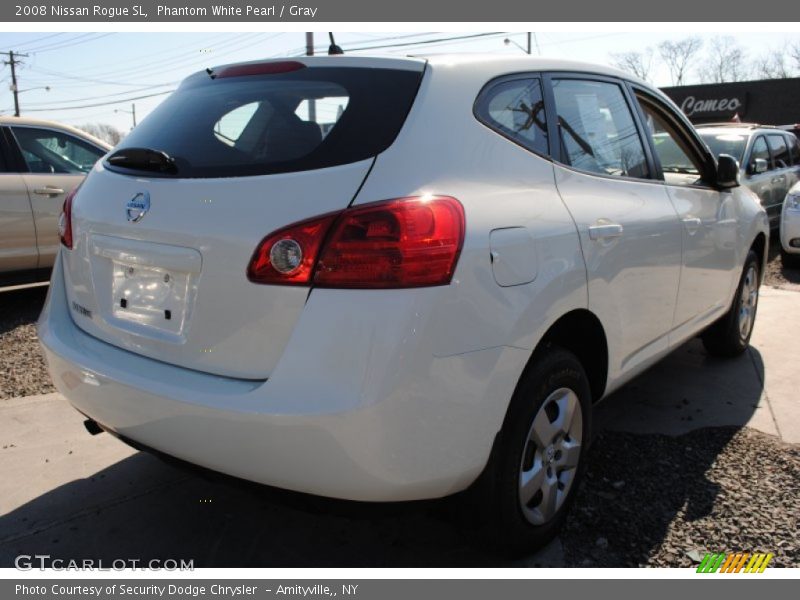 Phantom White Pearl / Gray 2008 Nissan Rogue SL