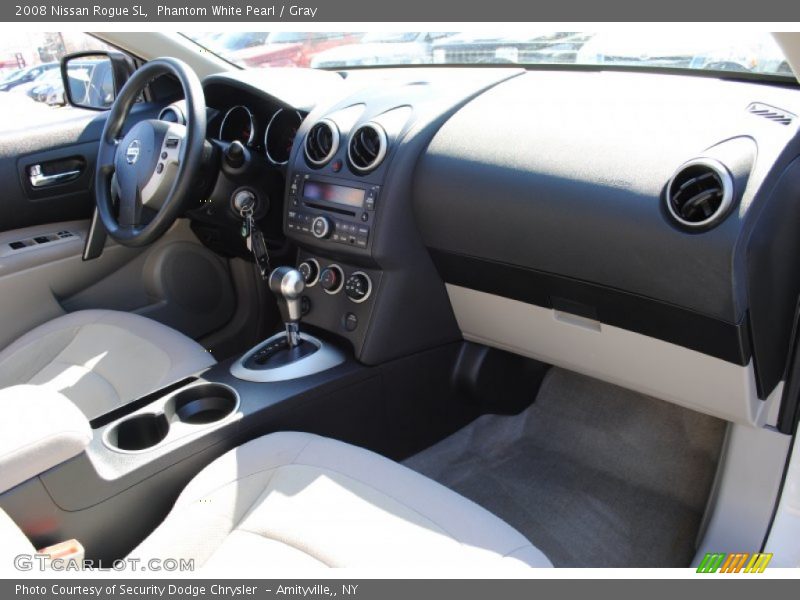 Phantom White Pearl / Gray 2008 Nissan Rogue SL