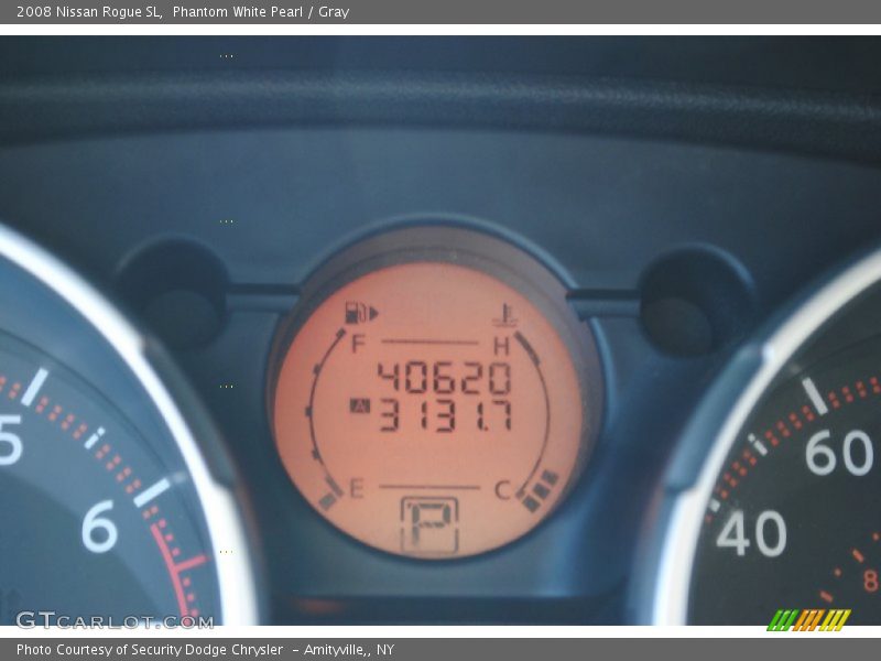 Phantom White Pearl / Gray 2008 Nissan Rogue SL