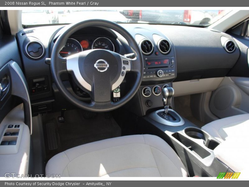 Phantom White Pearl / Gray 2008 Nissan Rogue SL