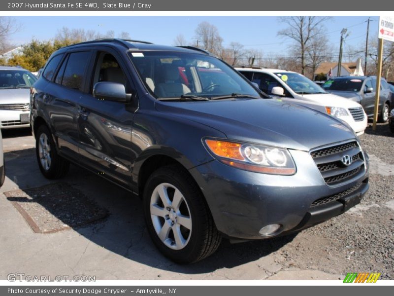 Slate Blue / Gray 2007 Hyundai Santa Fe SE 4WD