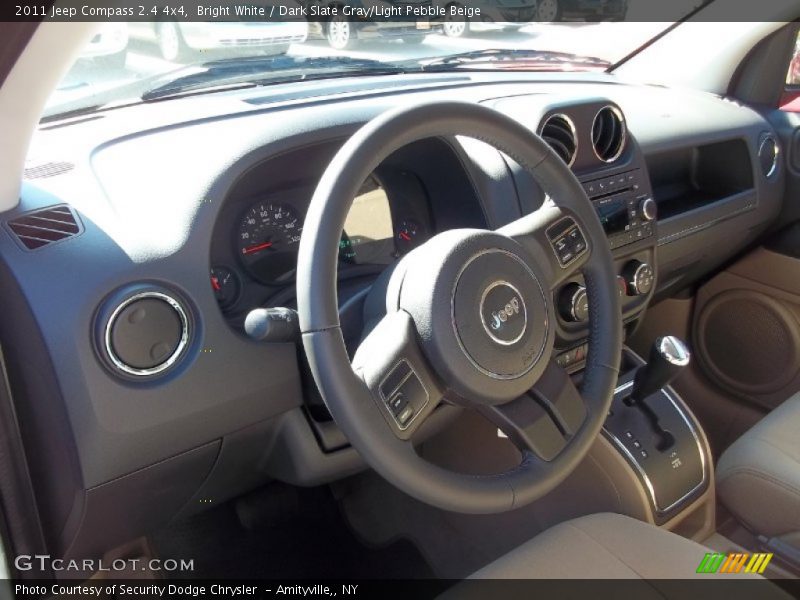 Bright White / Dark Slate Gray/Light Pebble Beige 2011 Jeep Compass 2.4 4x4