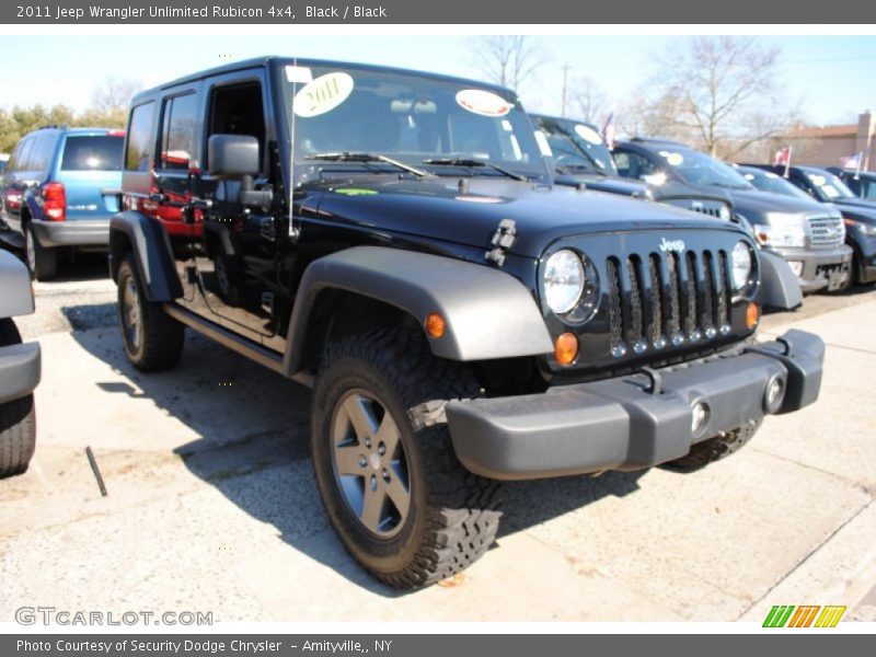 Black / Black 2011 Jeep Wrangler Unlimited Rubicon 4x4