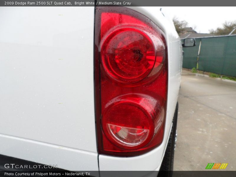 Bright White / Medium Slate Gray 2009 Dodge Ram 2500 SLT Quad Cab