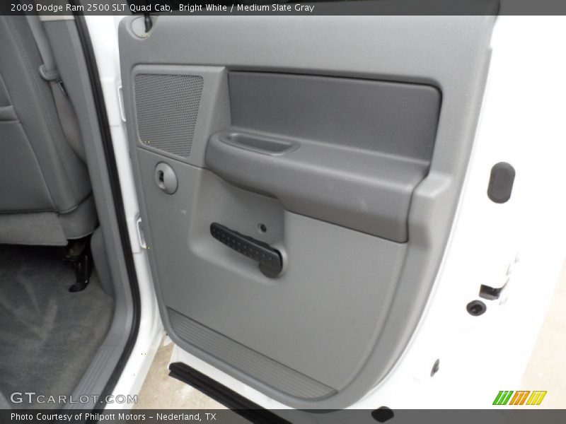 Bright White / Medium Slate Gray 2009 Dodge Ram 2500 SLT Quad Cab