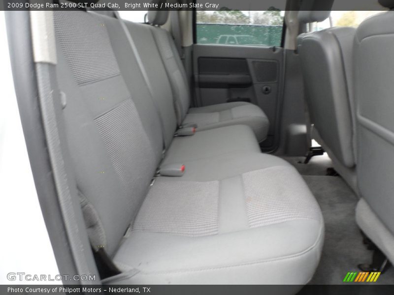 Bright White / Medium Slate Gray 2009 Dodge Ram 2500 SLT Quad Cab