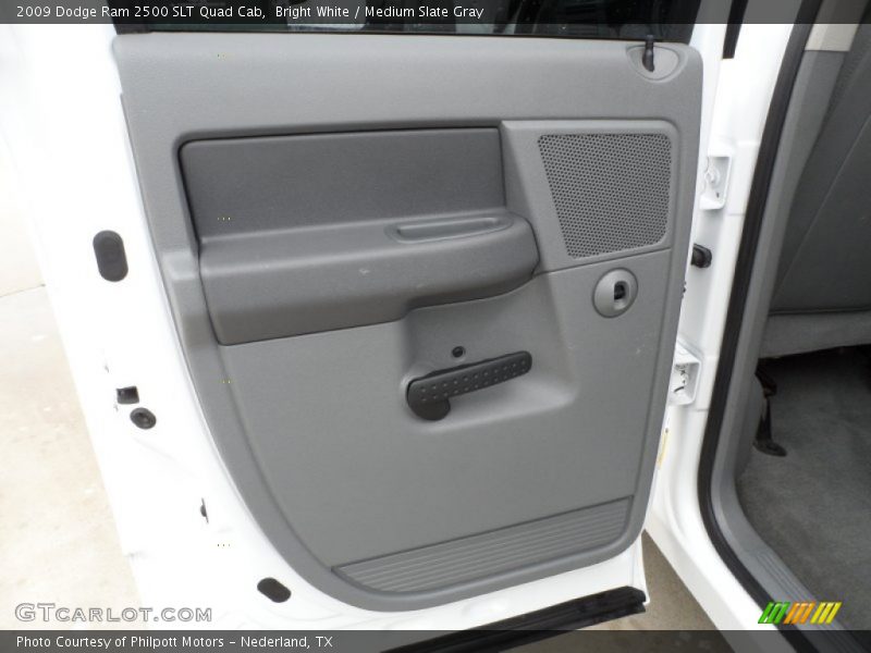 Bright White / Medium Slate Gray 2009 Dodge Ram 2500 SLT Quad Cab