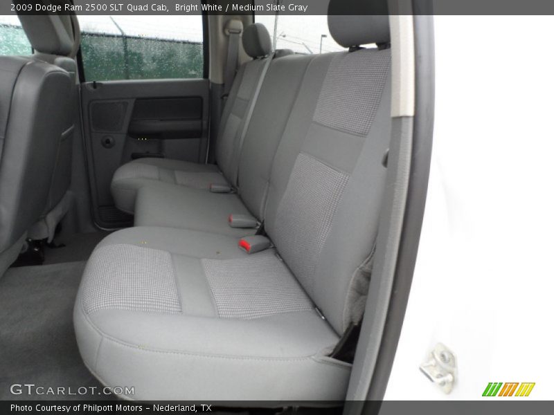 Bright White / Medium Slate Gray 2009 Dodge Ram 2500 SLT Quad Cab