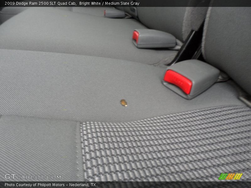 Bright White / Medium Slate Gray 2009 Dodge Ram 2500 SLT Quad Cab