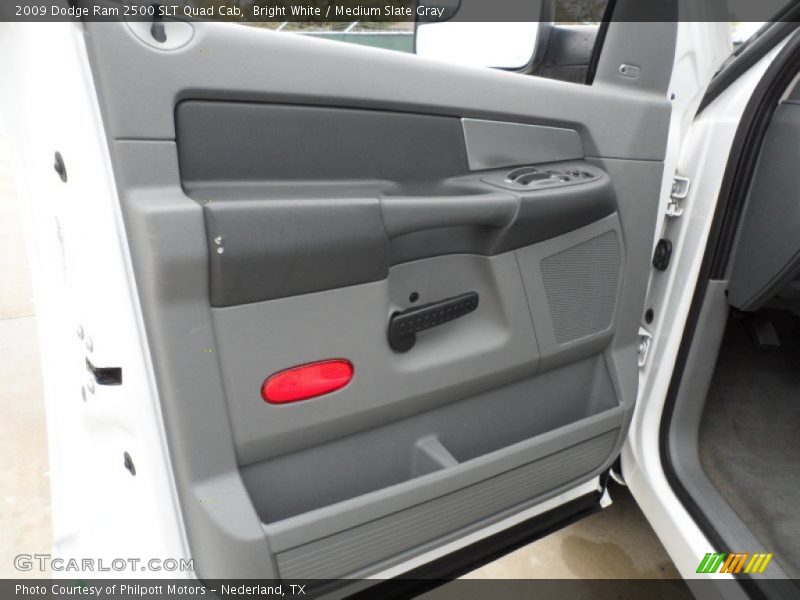 Bright White / Medium Slate Gray 2009 Dodge Ram 2500 SLT Quad Cab