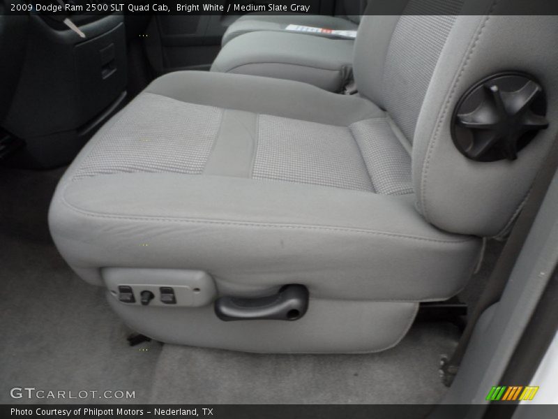 Bright White / Medium Slate Gray 2009 Dodge Ram 2500 SLT Quad Cab