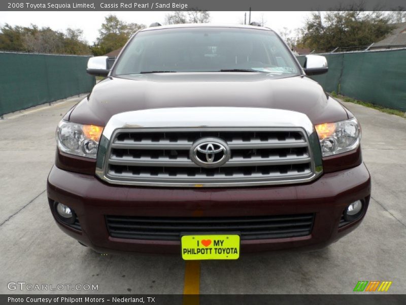 Cassis Red Pearl / Sand Beige 2008 Toyota Sequoia Limited