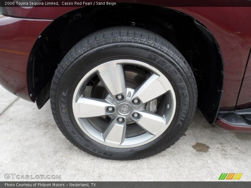 Cassis Red Pearl / Sand Beige 2008 Toyota Sequoia Limited