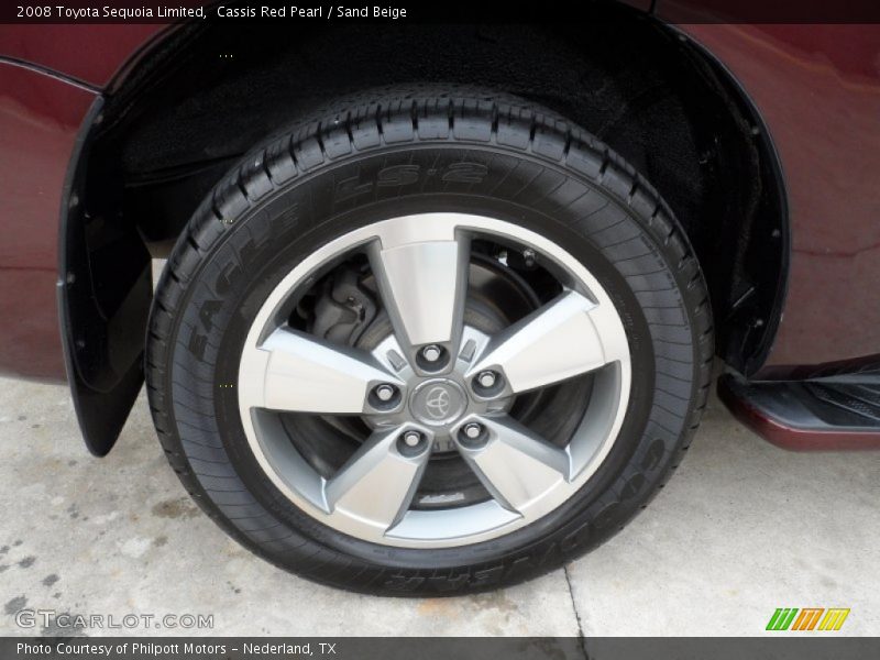 Cassis Red Pearl / Sand Beige 2008 Toyota Sequoia Limited