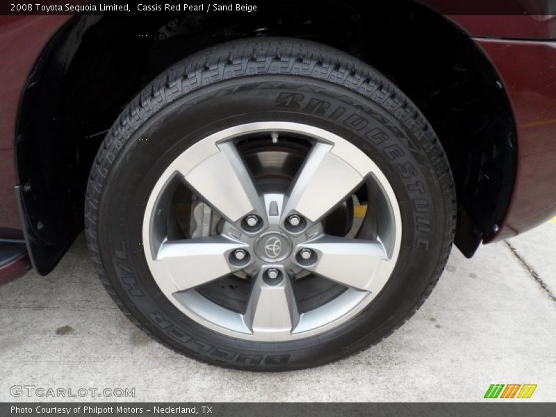 Cassis Red Pearl / Sand Beige 2008 Toyota Sequoia Limited