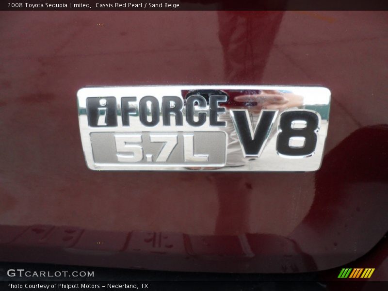 Cassis Red Pearl / Sand Beige 2008 Toyota Sequoia Limited