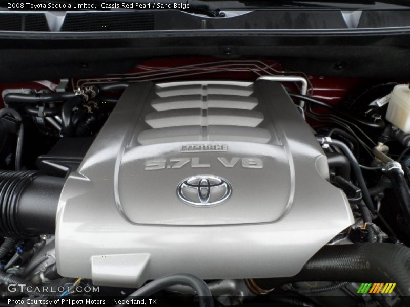 Cassis Red Pearl / Sand Beige 2008 Toyota Sequoia Limited
