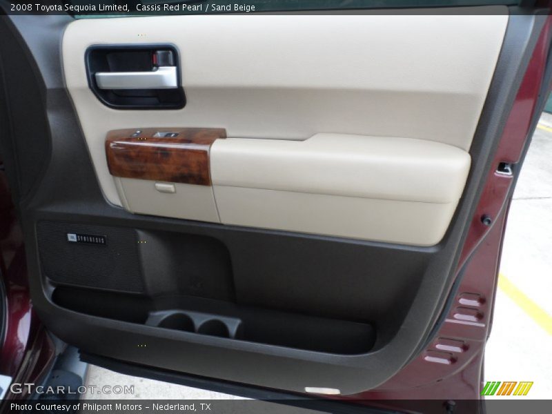 Cassis Red Pearl / Sand Beige 2008 Toyota Sequoia Limited