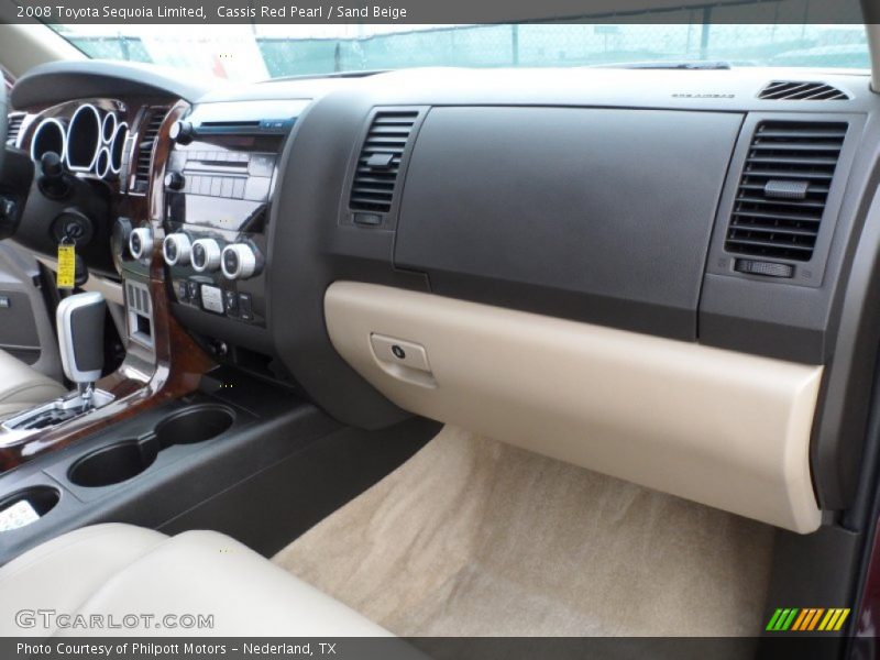 Cassis Red Pearl / Sand Beige 2008 Toyota Sequoia Limited