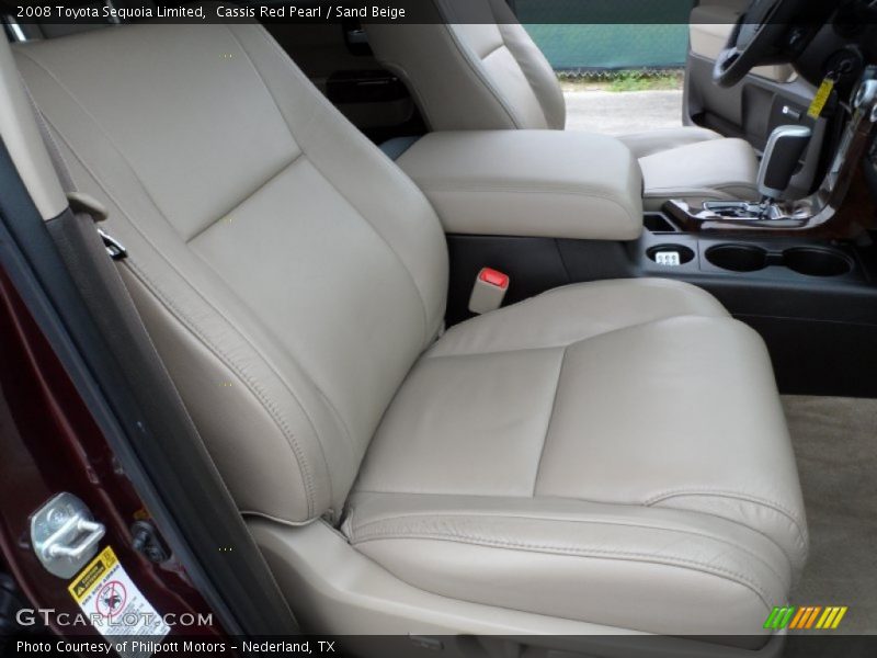 Cassis Red Pearl / Sand Beige 2008 Toyota Sequoia Limited