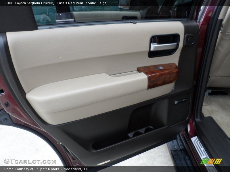 Cassis Red Pearl / Sand Beige 2008 Toyota Sequoia Limited