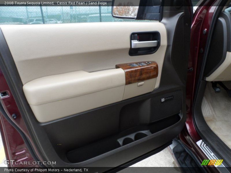 Cassis Red Pearl / Sand Beige 2008 Toyota Sequoia Limited