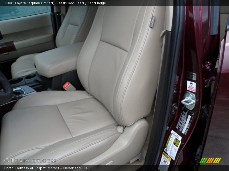 Cassis Red Pearl / Sand Beige 2008 Toyota Sequoia Limited