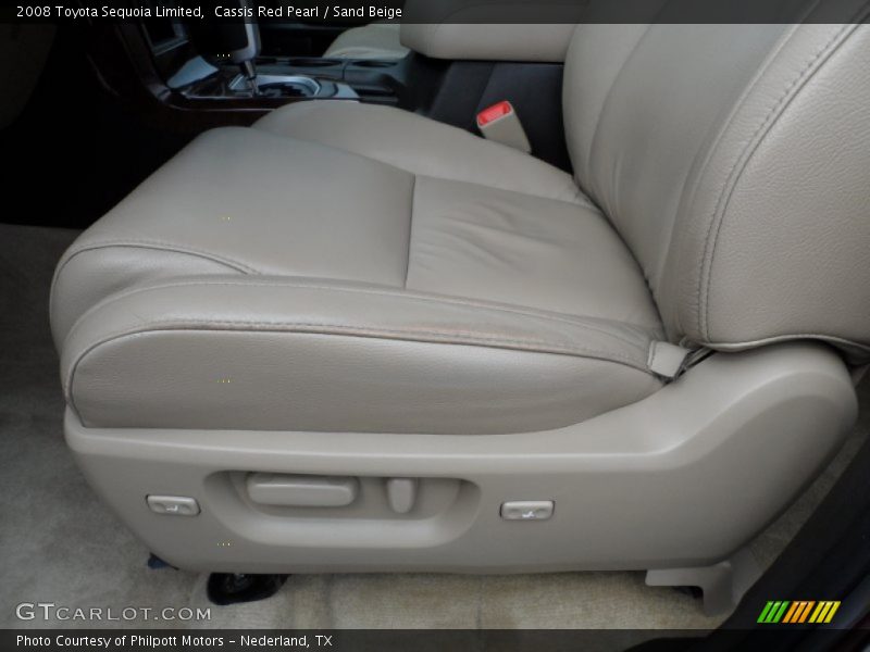 Cassis Red Pearl / Sand Beige 2008 Toyota Sequoia Limited