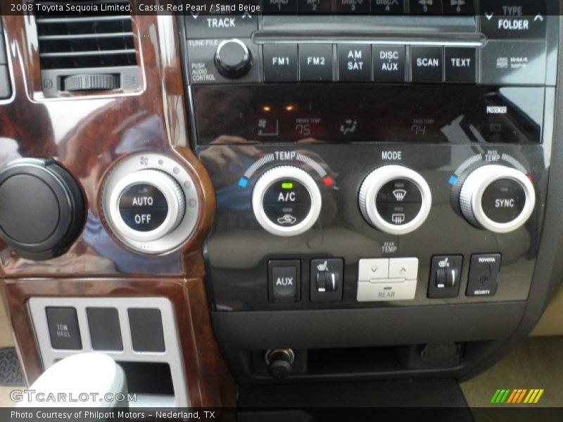 Cassis Red Pearl / Sand Beige 2008 Toyota Sequoia Limited
